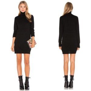 Equipment Oscar Cashmere Sweater Dress Medium Black Long Sleeve Knit